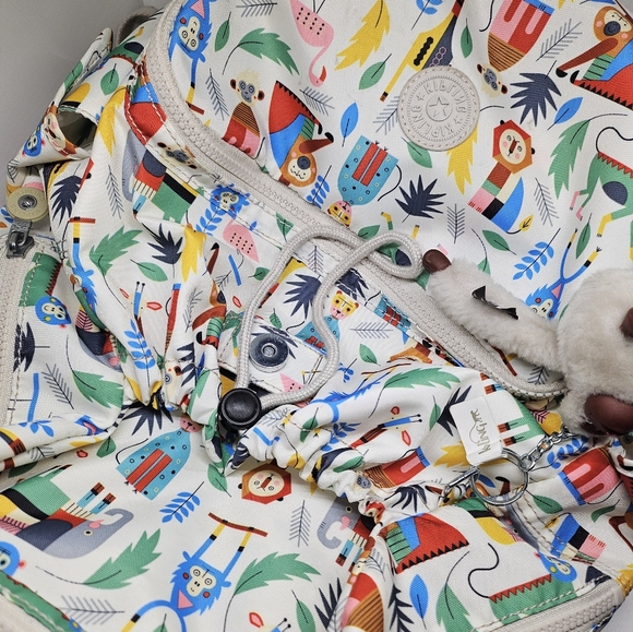 Kipling Diaper Bag Backpack with monkeys, jungle theme Bundle of Love rare - Picture 15 of 16